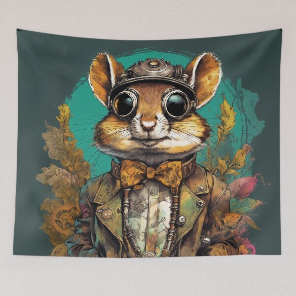 Item preview, The Esteemed Sir Oliver - Steampunk Chipmunk designed and sold by ILikeToasters.
