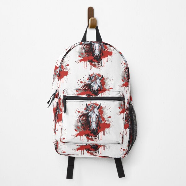 Item preview, Portrait Of A Horse With Red Paint Over Its Face designed and sold by Bibby22.