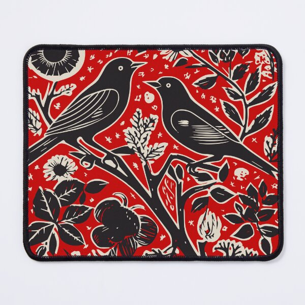 Item preview, Lino Cut Birds designed and sold by Texterns.