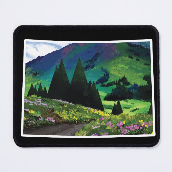 Item preview, Colorado Outline Landscape Illustration Summer Rocky Mountains designed and sold by Hanneliza.