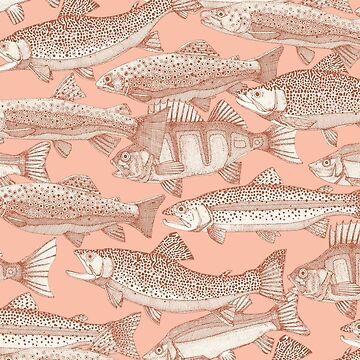 Artwork thumbnail, lake fish NZ russet blossom by scrummy