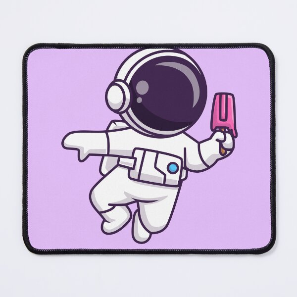 Item preview, Chilly Cosmonaut: Cute Astronaut Holding Popsicle Ice Cream Cartoon Vector Icon Illustration" designed and sold by hjian8219.