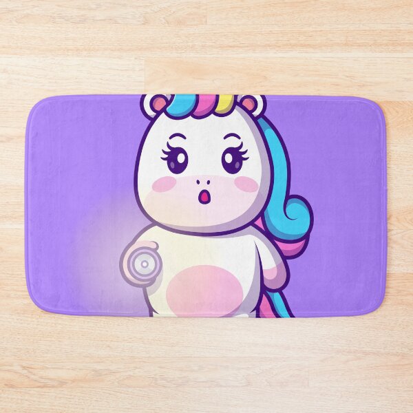 Item preview, Magical Illumination: Cute Unicorn Holding Flashlight Cartoon Vector Icon Illustration designed and sold by hjian8219.