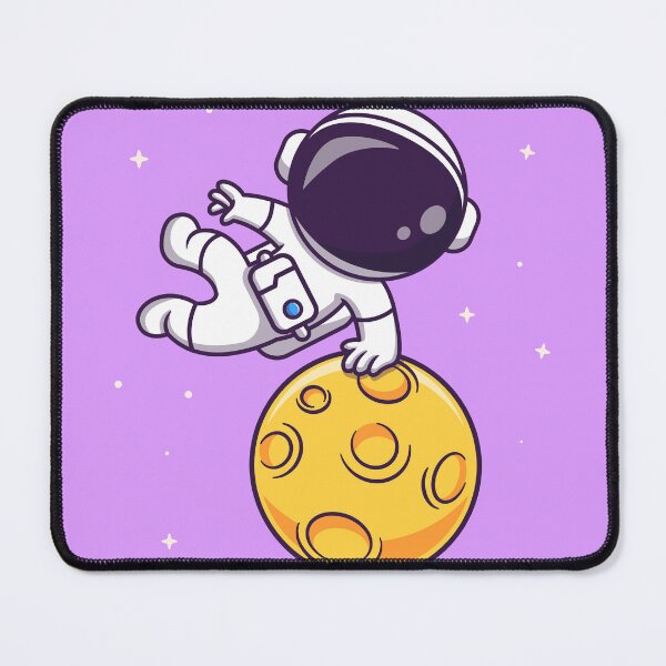 Item preview, Astro-Parkour: Cute Astronaut Parkour Jump on Moon Cartoon Vector Icon Illustration designed and sold by hjian8219.