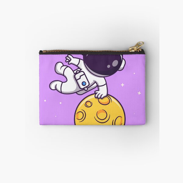 Item preview, Astro-Parkour: Cute Astronaut Parkour Jump on Moon Cartoon Vector Icon Illustration designed and sold by hjian8219.