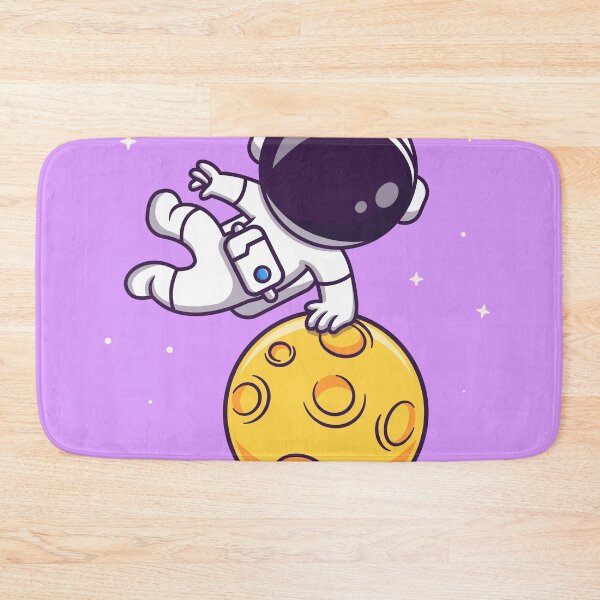 Item preview, Astro-Parkour: Cute Astronaut Parkour Jump on Moon Cartoon Vector Icon Illustration designed and sold by hjian8219.