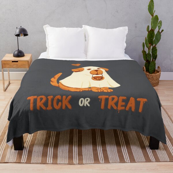 Item preview, Trick or Treat dog ghost designed and sold by DestinyPrint.