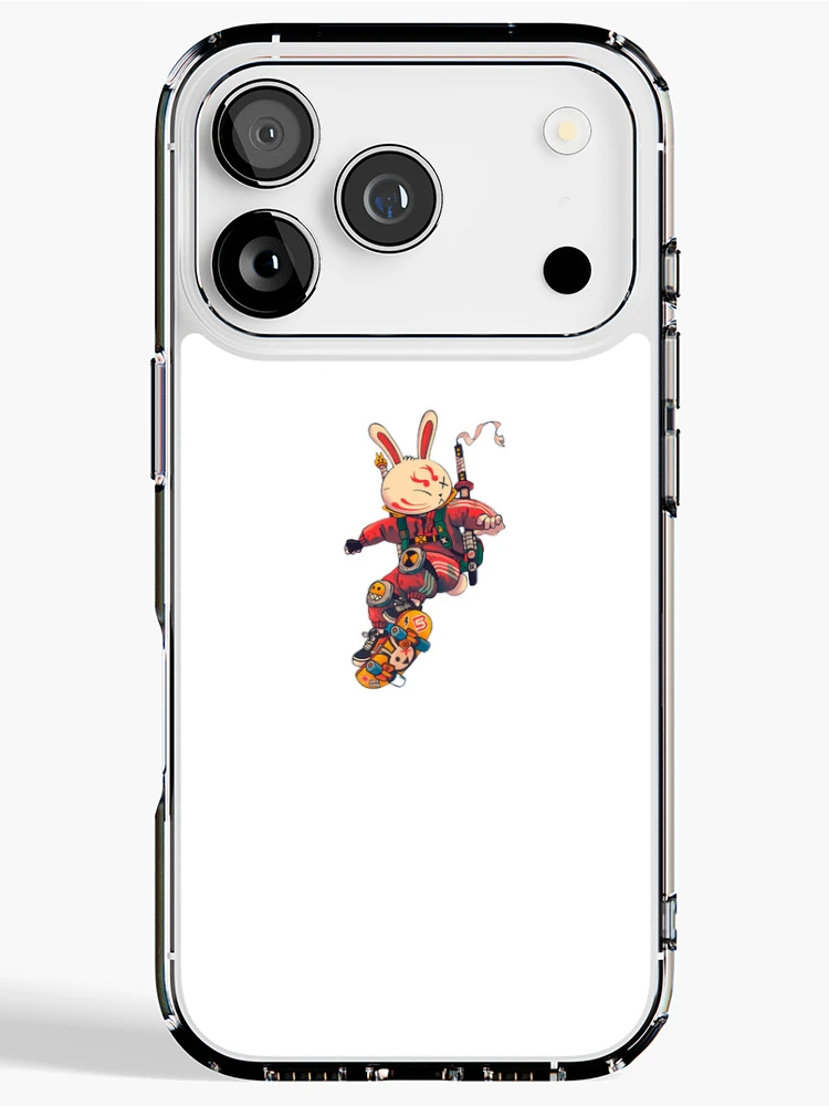 Thumbnail 1 of 5, iPhone Case, Derpy Rabbit designed and sold by alpha-Designs-.