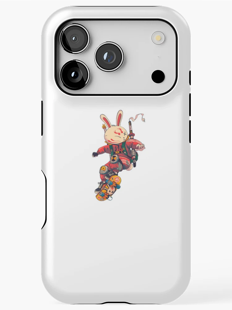 Thumbnail 1 of 4, iPhone Case, Derpy Rabbit designed and sold by alpha-Designs-.