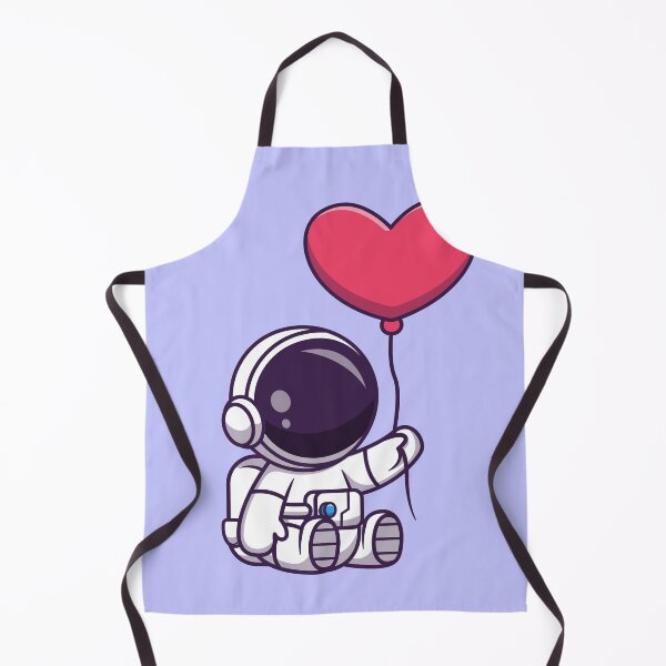 Item preview, Galactic Love: Cute Astronaut Holding Heart Balloon Cartoon Vector Icon Illustration designed and sold by hjian8219.