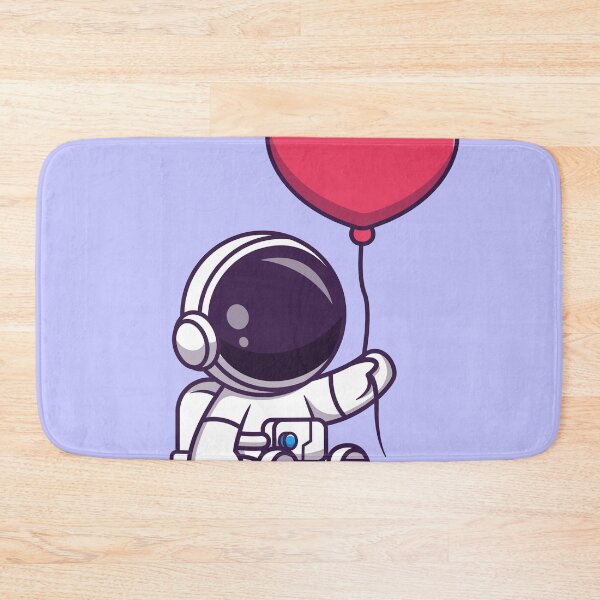 Item preview, Galactic Love: Cute Astronaut Holding Heart Balloon Cartoon Vector Icon Illustration designed and sold by hjian8219.