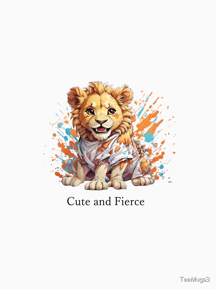 Thumbnail 7 of 7, Classic T-Shirt, A cute a fierce lion designed and sold by TeeMugs3.