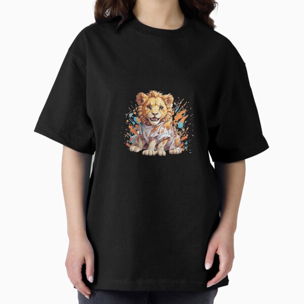 A cute a fierce lion Oversized T-Shirt