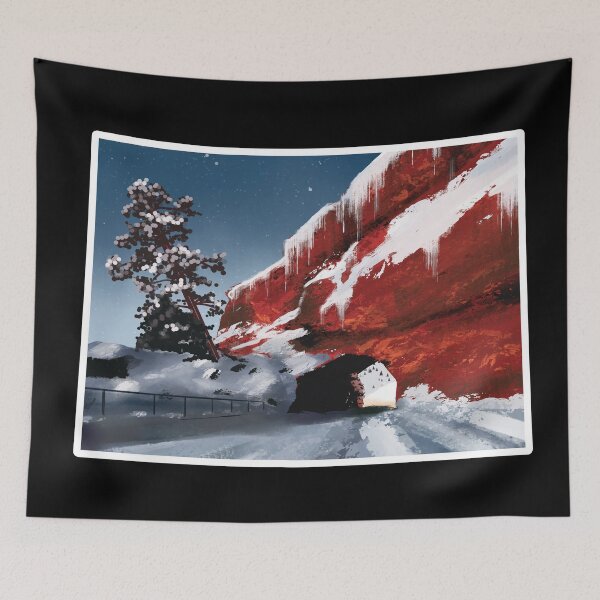 Item preview, Colorado Outline Landscape Red Rocks Winter  designed and sold by Hanneliza.