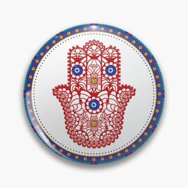 Item preview, HAMSA WITH TURKISH NAZAR EYE designed and sold by LuDesign11.