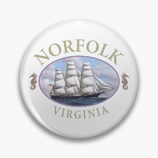 Item preview, Norfolk Virginia Clipper Ship Design designed and sold by Futurebeachbum.