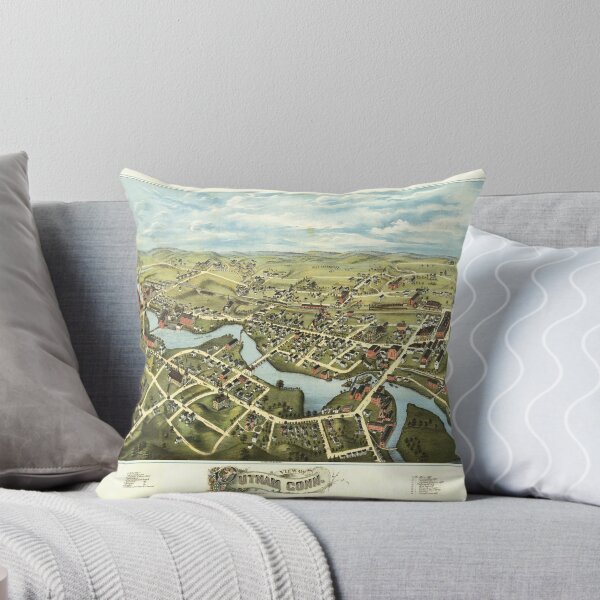 Item preview, Aerial View of Putnam, Connecticut (1877) designed and sold by allhistory.