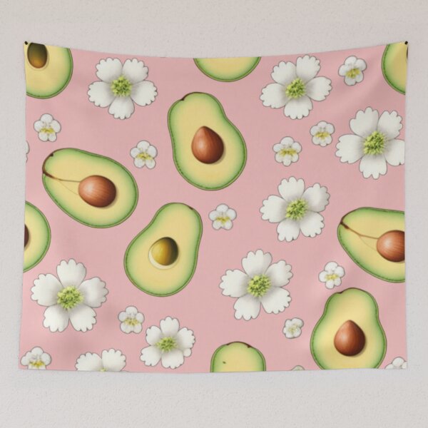 Item preview, Pretty pink avacado floral  designed and sold by Roxburylane.