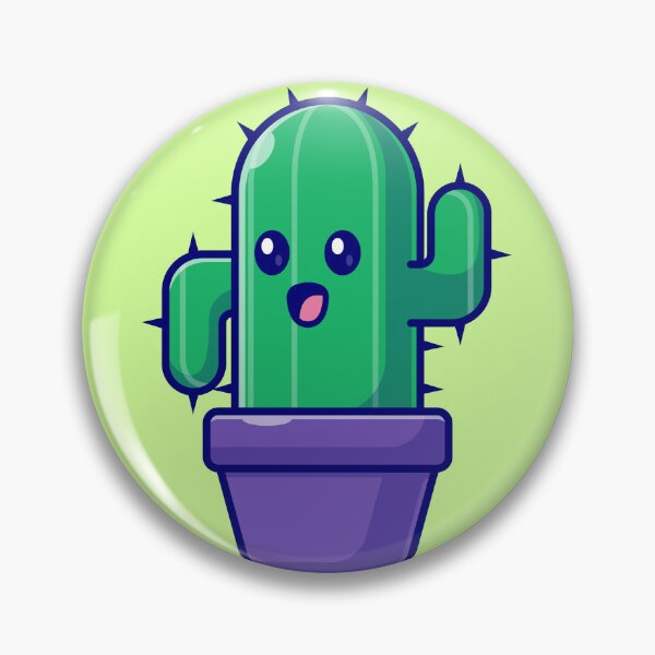Item preview, Adorable Cactus Companion: Cute Cactus in Pot Cartoon Vector Icon Illustration designed and sold by hjian8219.