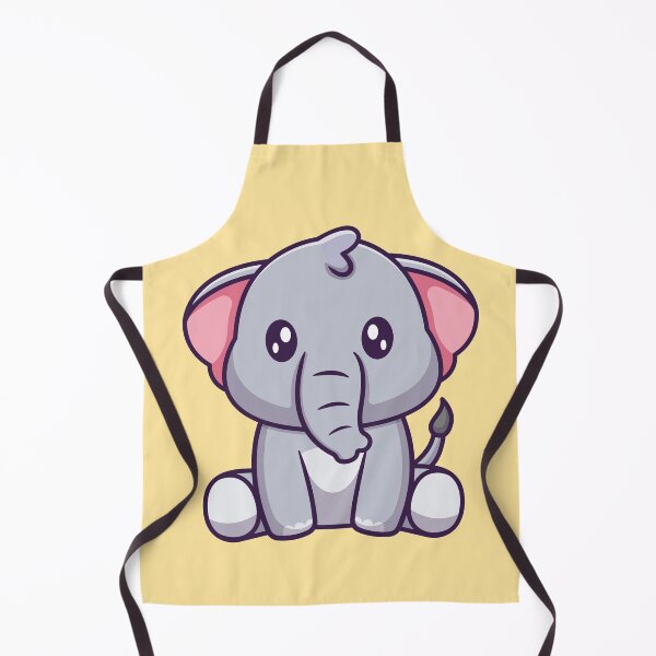Item preview, Gentle Giant: Cute Elephant Sitting Cartoon Vector Icon Illustration designed and sold by hjian8219.