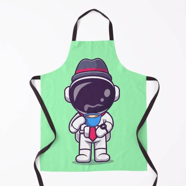 Item preview, Cosmic Coffee Break: Cute Astronaut Businessman Drinking Hot Coffee Cartoon Vector Icon Illustration designed and sold by hjian8219.