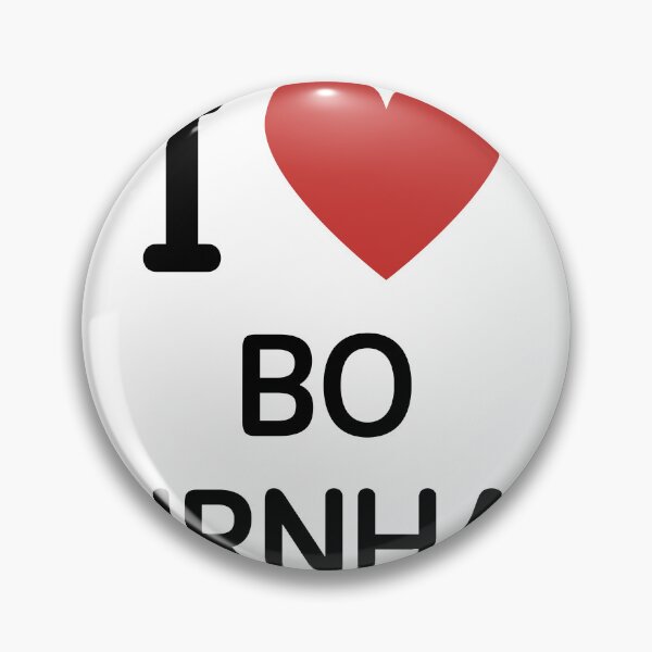 Item preview, I HEART BO BURNHAM - BLACK TEXT designed and sold by mughairs.
