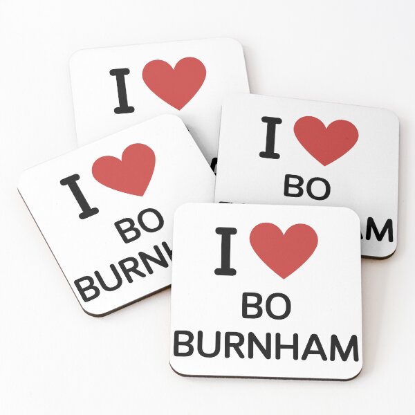 Item preview, I HEART BO BURNHAM - BLACK TEXT designed and sold by mughairs.