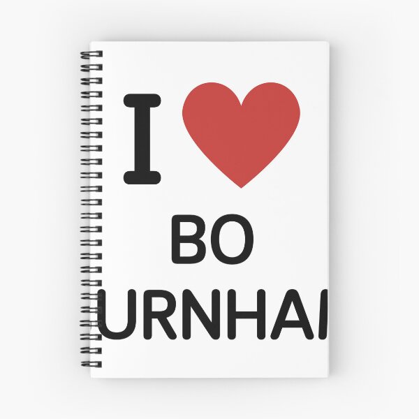 Item preview, I HEART BO BURNHAM - BLACK TEXT designed and sold by mughairs.