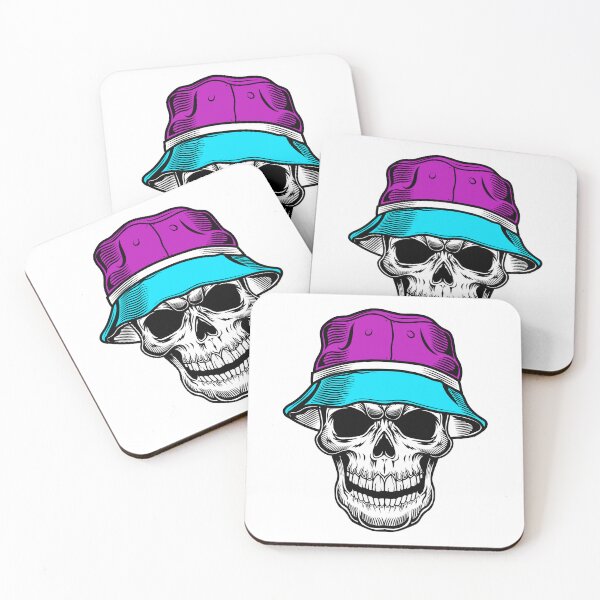 Item preview, Retro skull tropical hats  Beach vacation - T-Shirt designed and sold by PrintyArts.