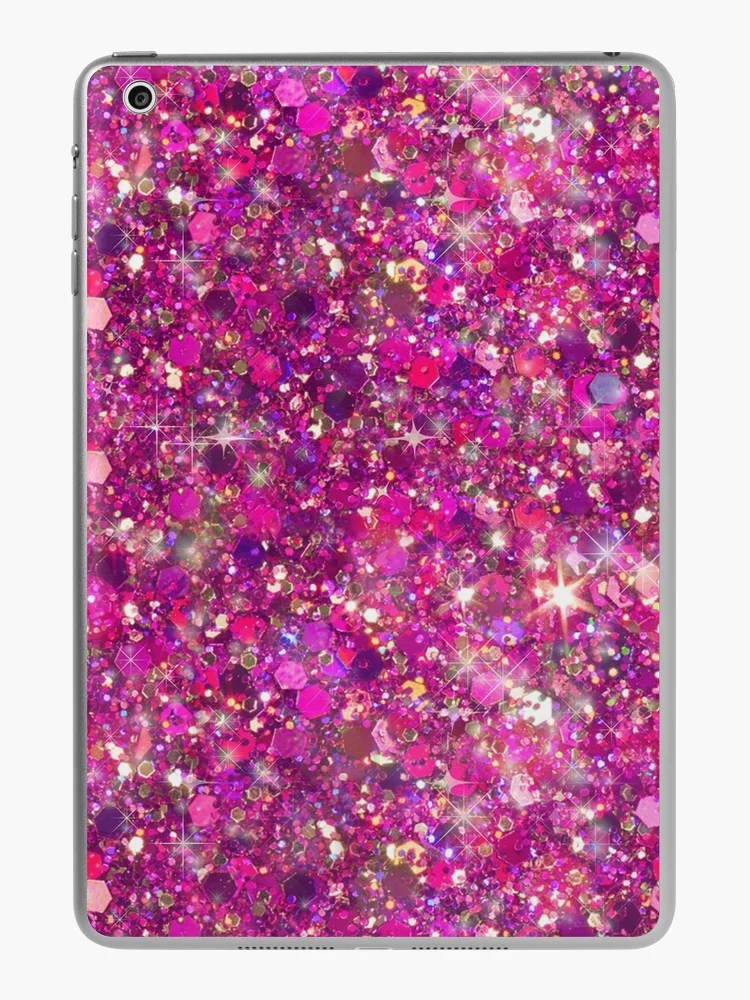 Pretty Pink Glitter Sparkles Design | iPad Case & Skin