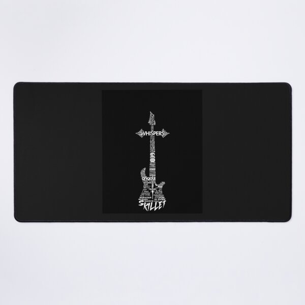 Item preview, Skillet Guitar Typography on Black designed and sold by JeanetteRiler68.