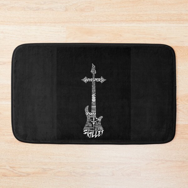 Item preview, Skillet Guitar Typography on Black designed and sold by JeanetteRiler68.