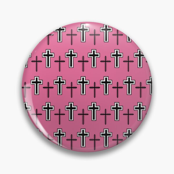 Item preview, Pink crosses pattern, pink halloween designed and sold by MLD112.