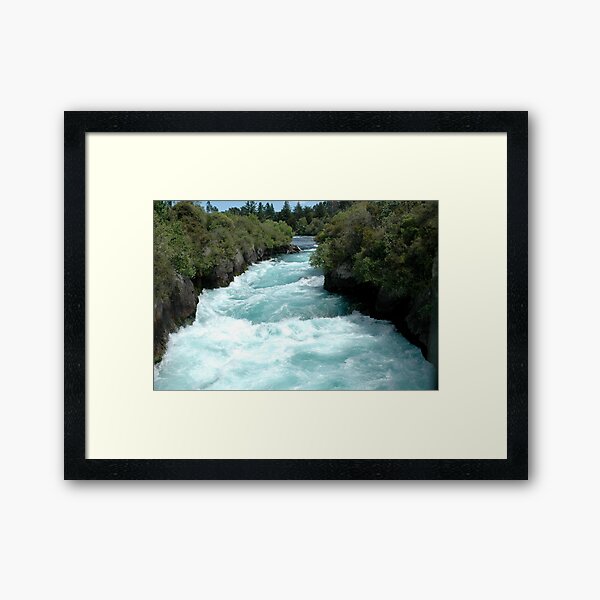 Huka Falls Framed Art Print