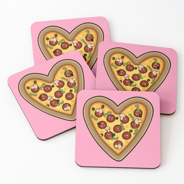 Item preview, Heart Pizza designed and sold by lulubeeart.