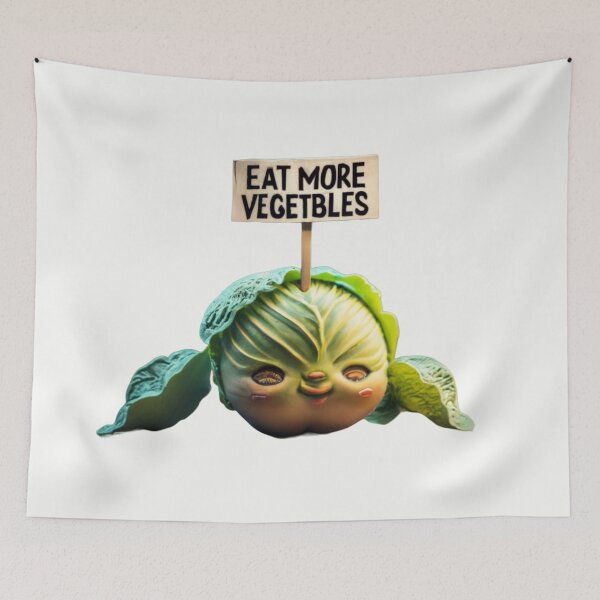 Item preview, Eat Vegetables designed and sold by TodoDecoArt.