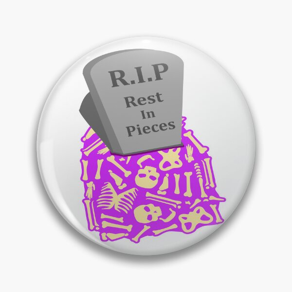 Item preview, RIP Rest in Pieces Grave, Skeleton Bones Halloween designed and sold by Redmanrooster.