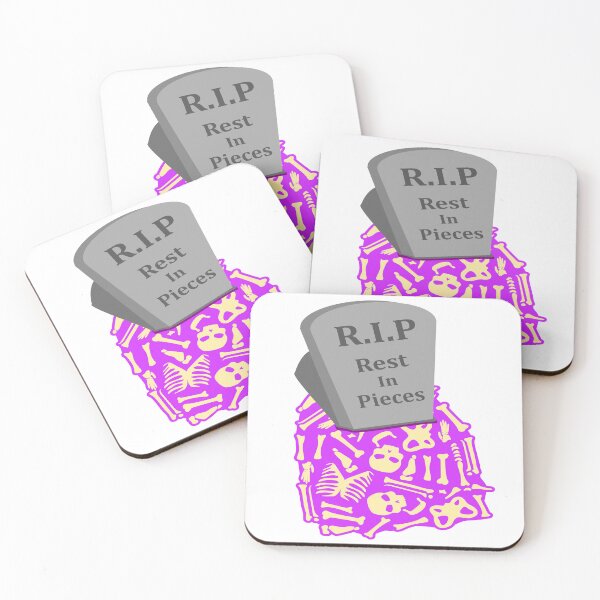 Item preview, RIP Rest in Pieces Grave, Skeleton Bones Halloween designed and sold by Redmanrooster.