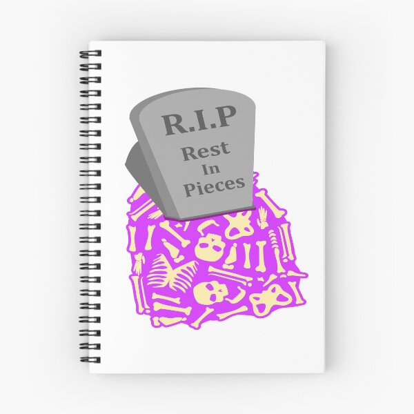 Item preview, RIP Rest in Pieces Grave, Skeleton Bones Halloween designed and sold by Redmanrooster.