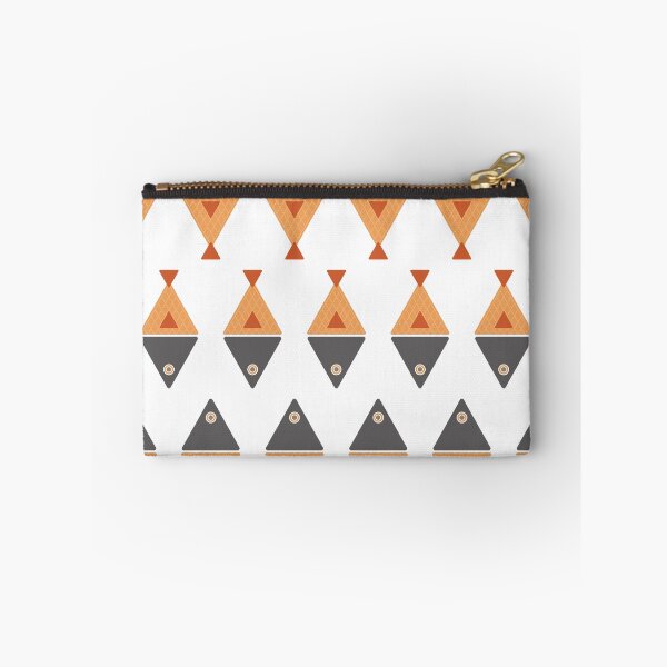 Item preview, Geometric Fish - Orange & Grey designed and sold by DigThatPrint.