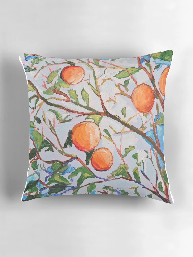 Thumbnail 3 of 4, Pillow, Oranges designed and sold by RudyYoder.