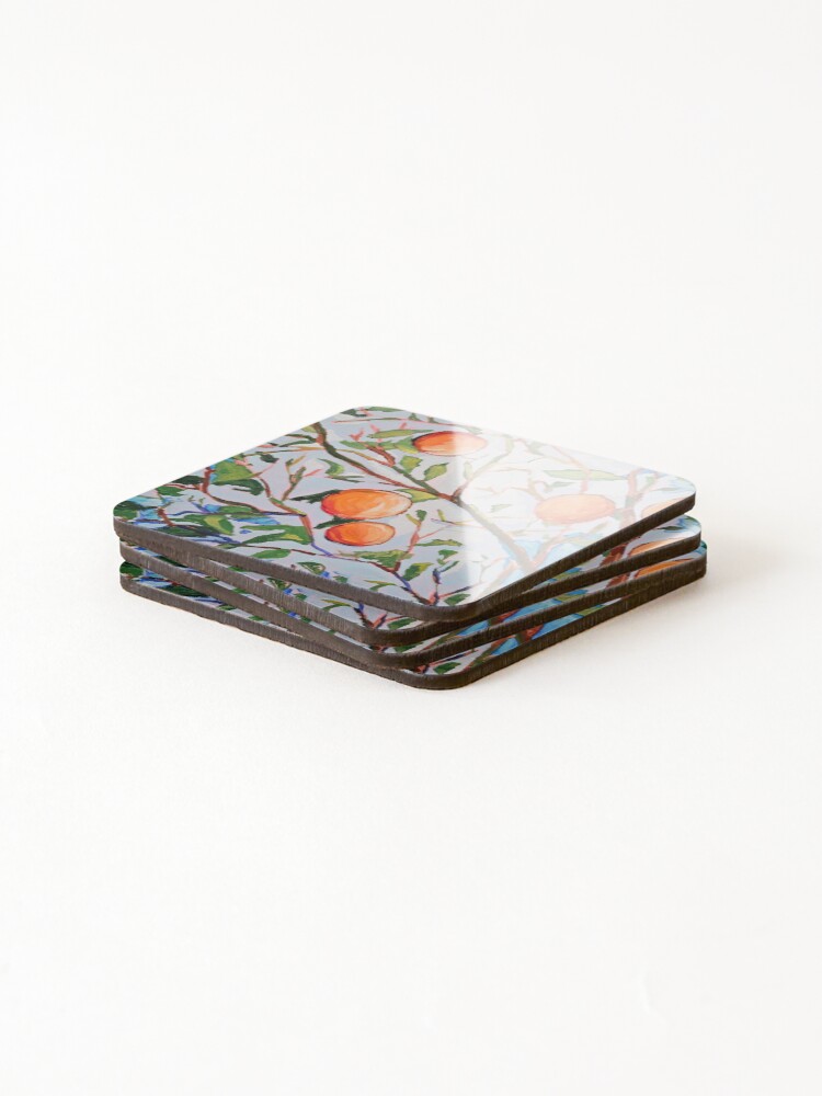 Thumbnail 4 of 5, Coasters (Set of 4), Oranges  designed and sold by RudyYoder.