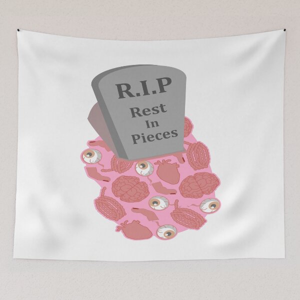 Item preview, Halloween RIP Rest in Pieces Tomestone Body Organs designed and sold by Redmanrooster.