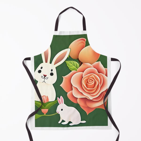Item preview, Peach Roses & Bunnies designed and sold by Will Burney.