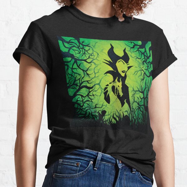 Disney Store Maleficent Dragon Sleeping Beauty Black Womens T