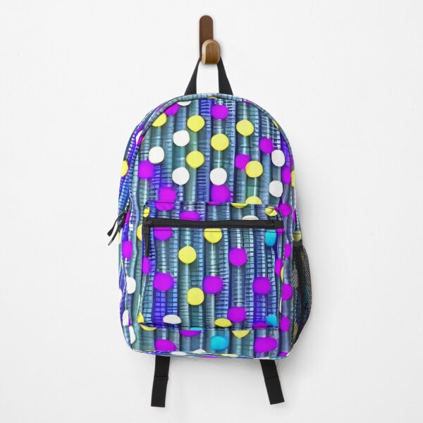 Item preview, Abstract Colorful Dots on Blue designed and sold by calibrit.