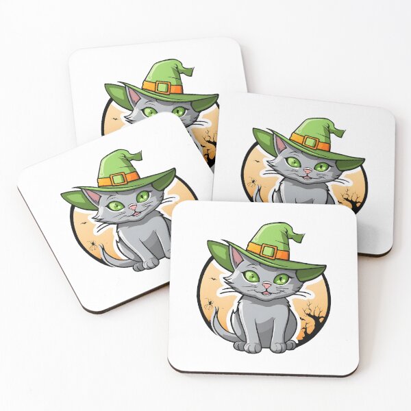 Item preview, Helloween Cat Green Hat designed and sold by KeepDream.