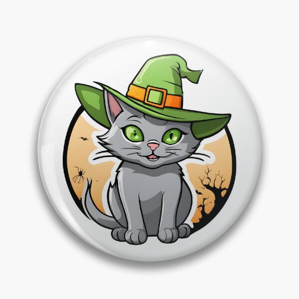 Item preview, Helloween Cat Green Hat designed and sold by KeepDream.