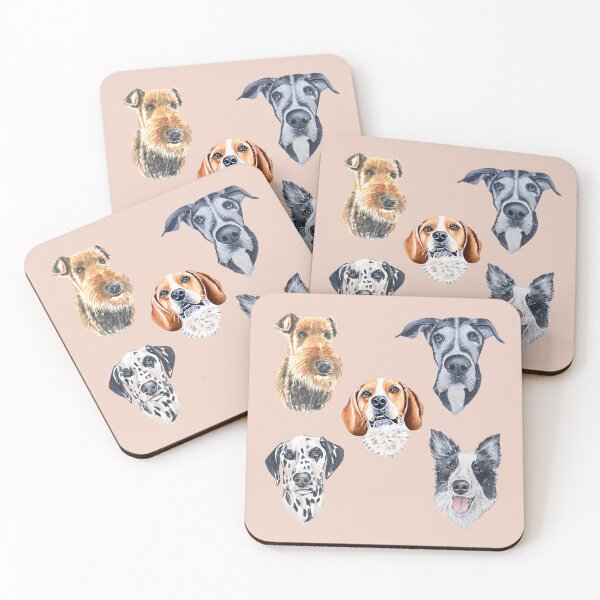 Item preview, Dogs - airedale terrier, great dane, beagle, dalmatian, border collie designed and sold by LiliyaHarpe.