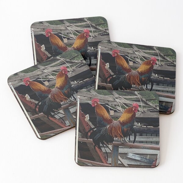 Item preview, rustic roosters designed and sold by Goddess Creations Jax .